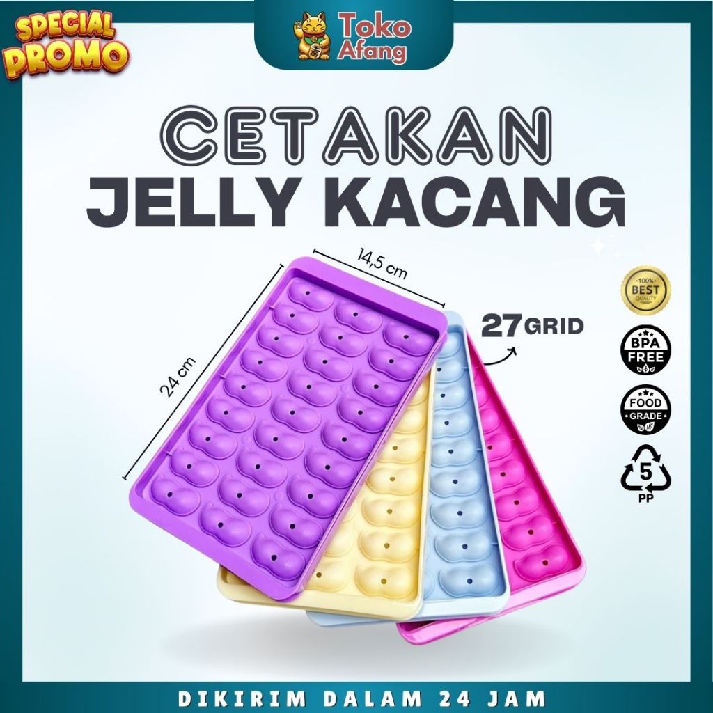 Cetakan Jelly Kacang Peanut Mini Plastik Food Grade Permen Coklat Puding Jelly Jeli Biskuit Yupi Kue