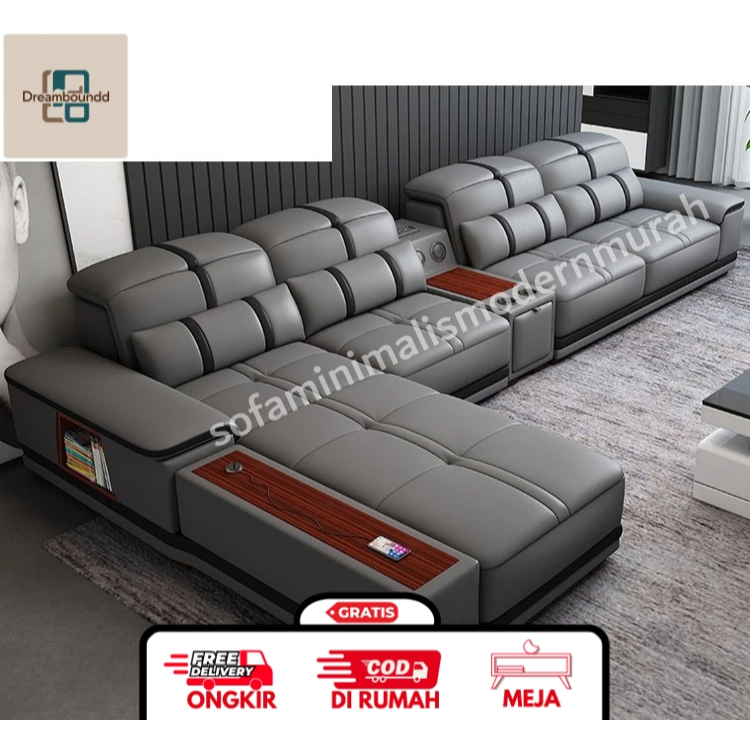 Sofa Minimalis Terbaru - Sofa L Sudut - Sofa Ruang Tamu - Sofa Kulit