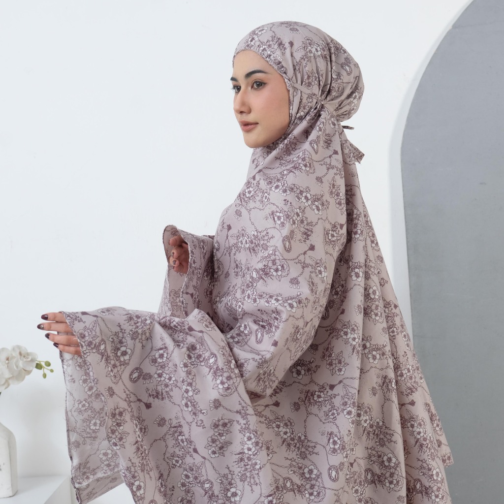 Mukena Motif Dewasa Katun Premium LILI Motif Cantik