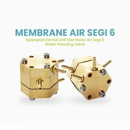 Sparepart Dental Unit Membran Air Segi 6 Water Pressing Valve