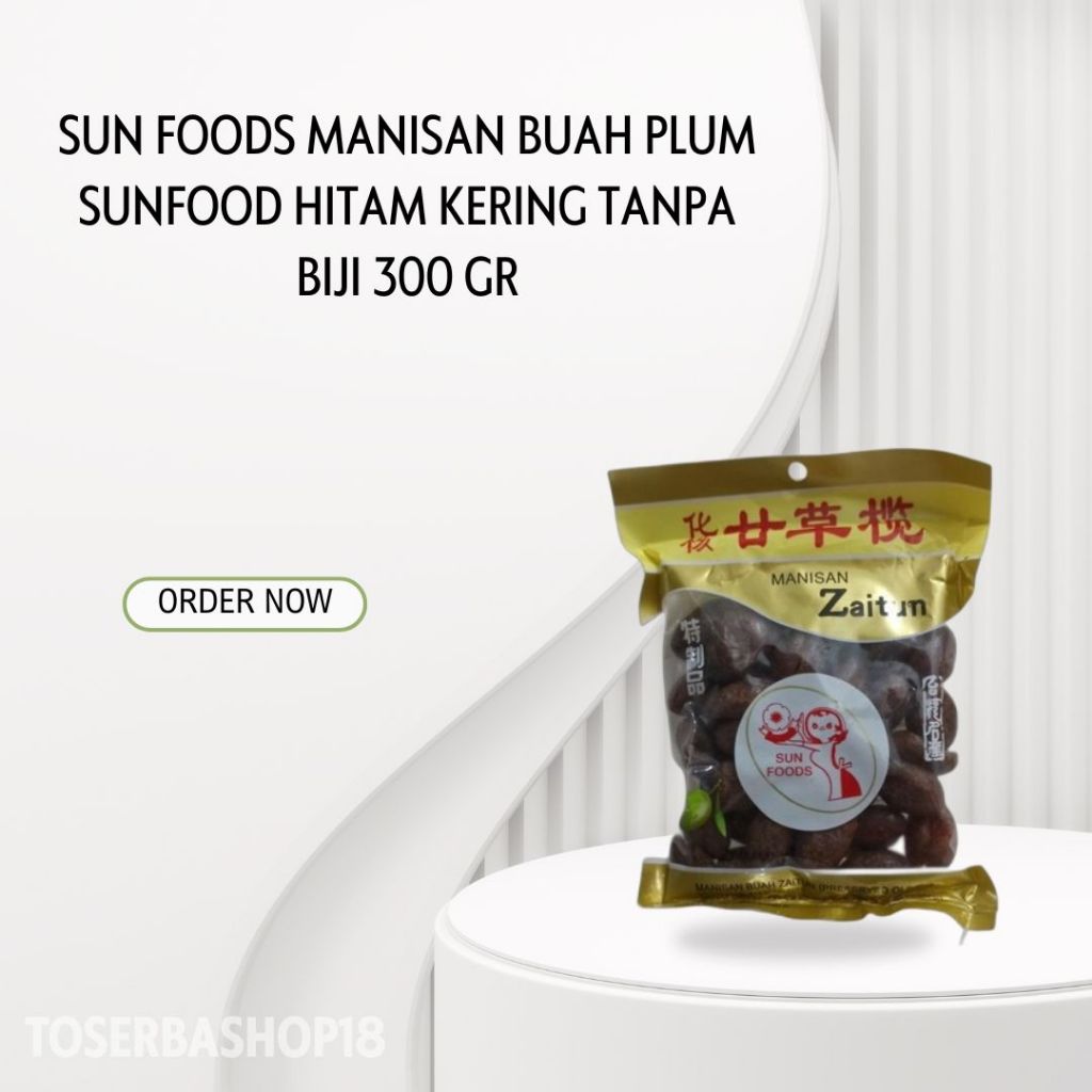 

Sun Foods Manisan Buah Plum / Sunfood Hitam Kering Tanpa Biji 300 gr