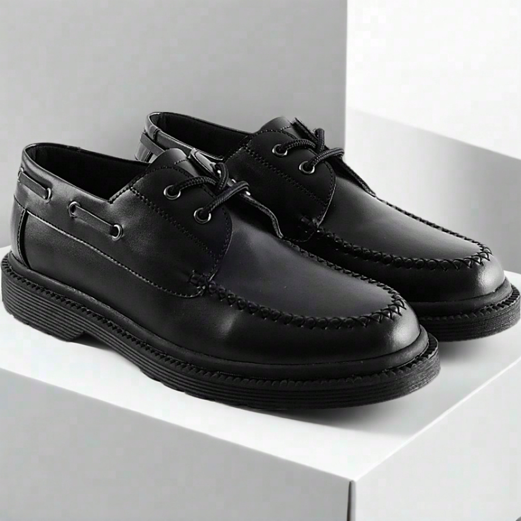 YS Sepatu Loafers Pria Casual Delmora Black
