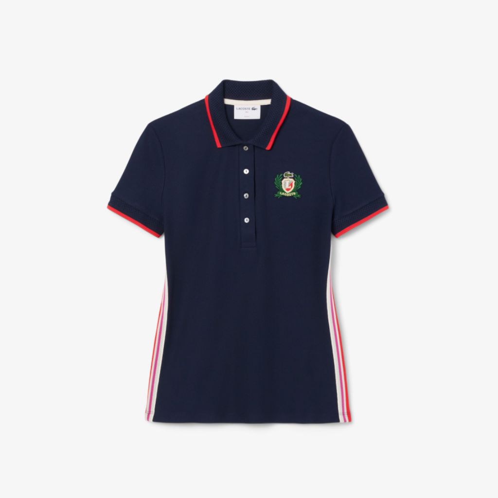 Lacoste Women's Slim Fit French Made Polo Shirt Kaos Polo Wanita