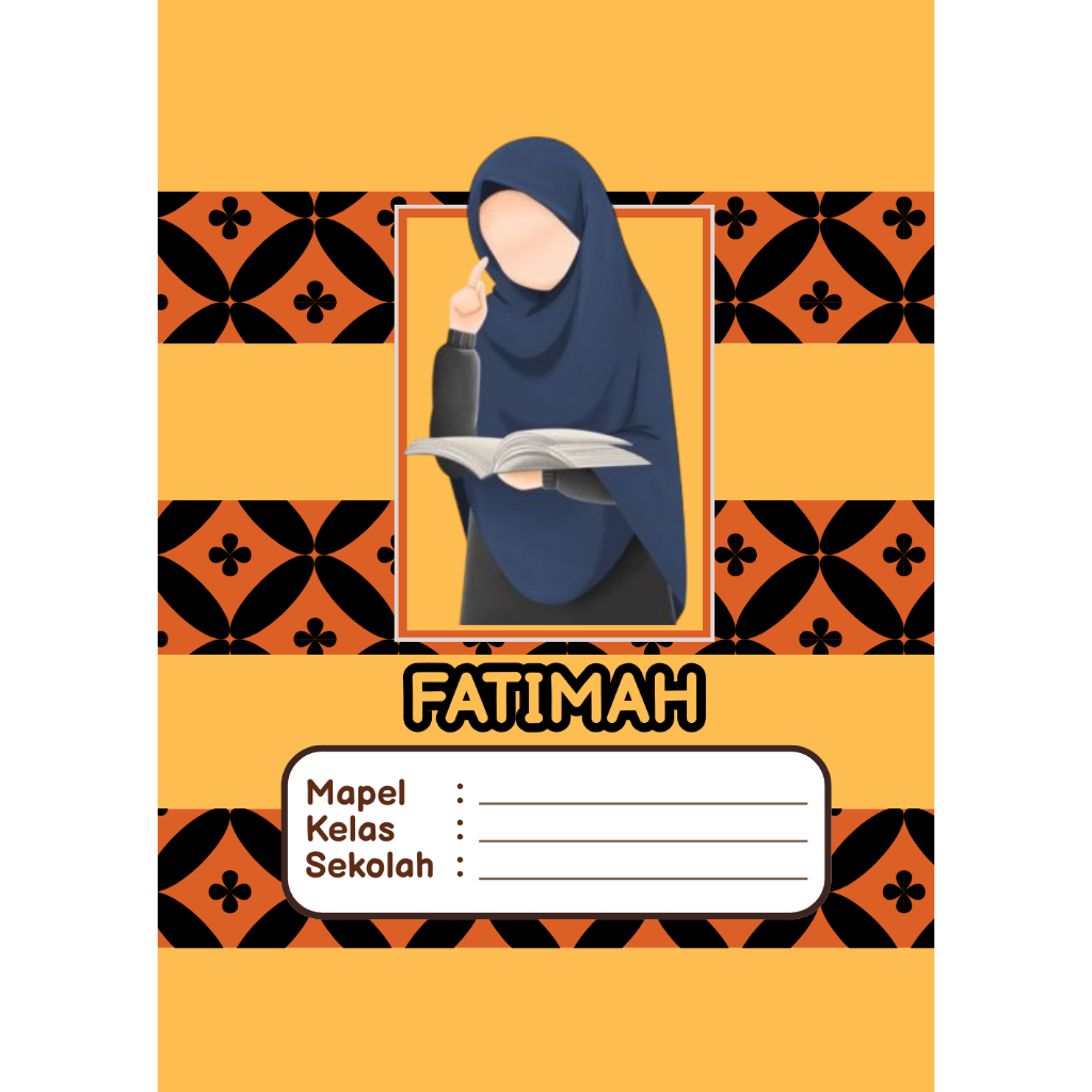 BUKU TUSIL CUSTOM MUSLIMAH A4