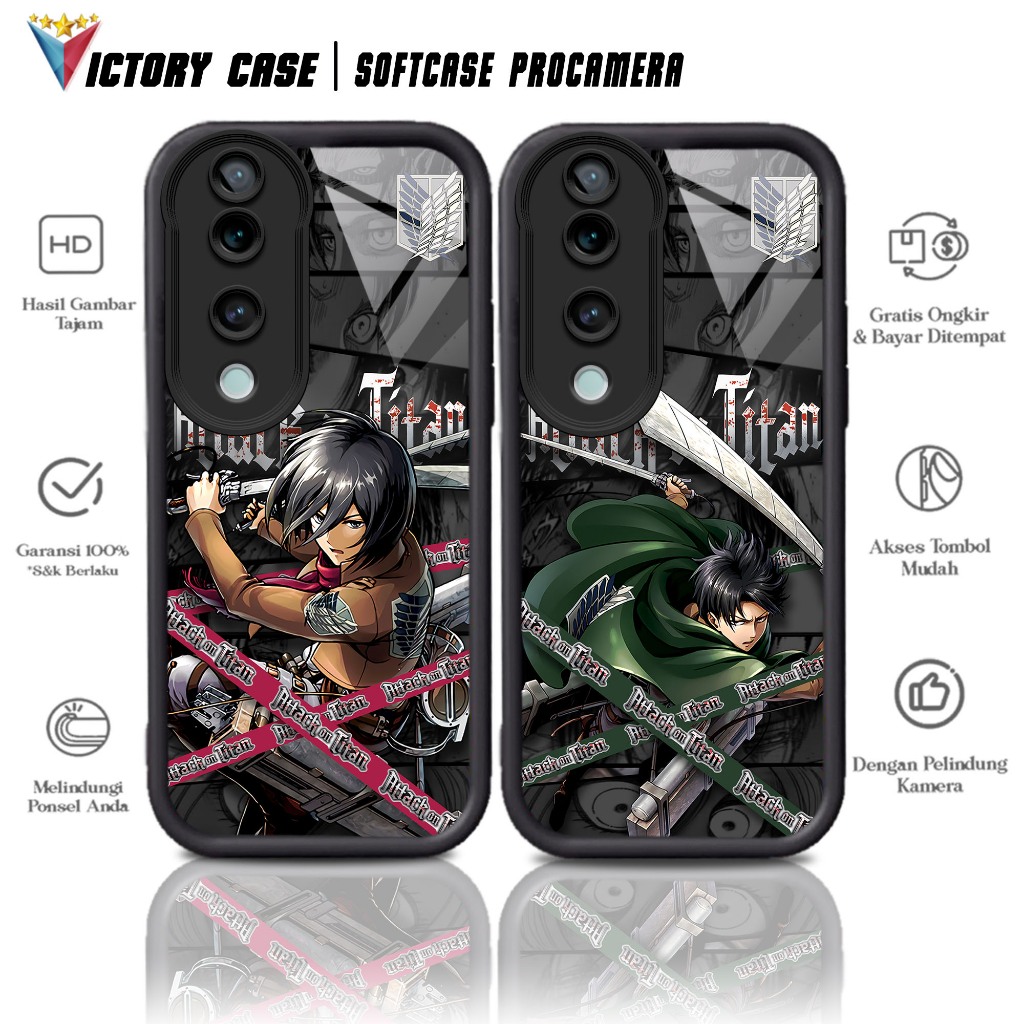 Case Premium Compatible For VIVO V40 S19 PRO Motif [ AOT ]  Casing Softcase Glossy Anti Jamur