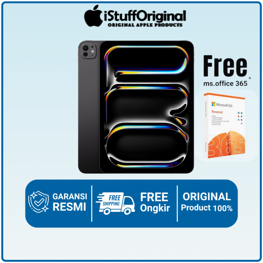 Ipad Pro M4 11 Inch 2024 M4 Chip 256GB 512GB 1TB 2TB Wifi Only Resmi