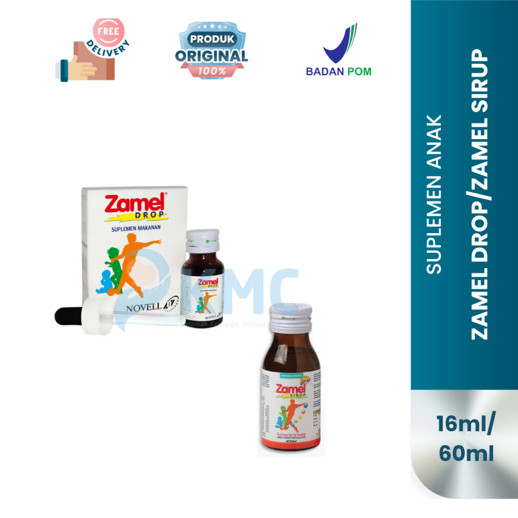 Zamel Drop Zamel Sirup | Multivitamin Bayi dan Anak | Suplemen Makanan