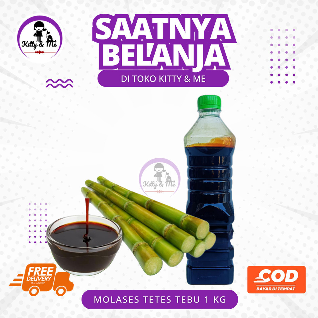 MOLASES TETES TEBU 1 KG - Tetes Tebu Murni Kental Berkualitas