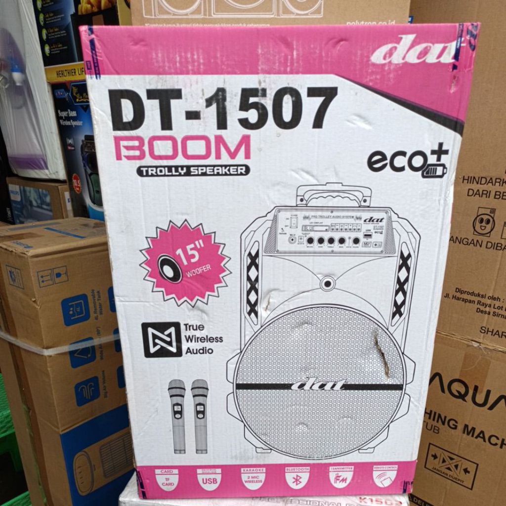 DAT SPEAKER TROLLEY 1507 - SPEAKER BLUETOOTH DAT 15 INCH - SPEAKER DAT 15 INCH