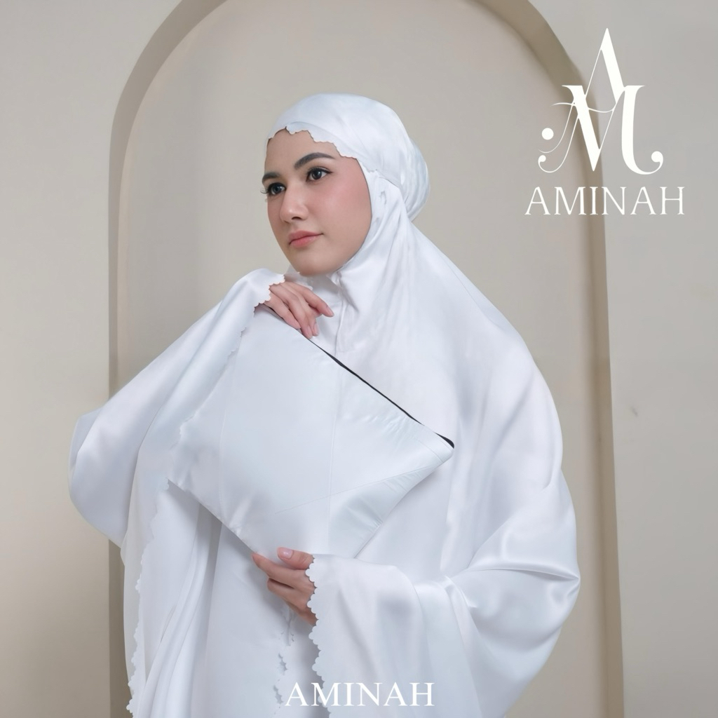 Aminah - Mukena Dewasa Silky Traveling Daily Aminah Lasercut