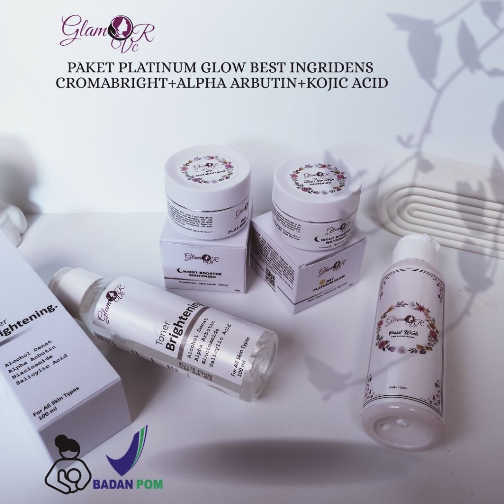 GLAMOR SKINCARE PAKET WHITENING BOOSTER EXPRES KULIT SUSAH PUTIH & FLEK