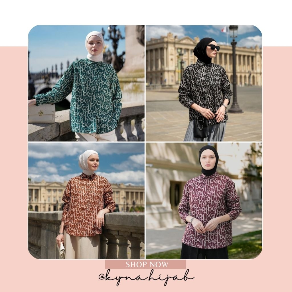 RUE SHIRT, NAVIA STRIPE SHIRT dan SHANAYA SHIRT heaven lights