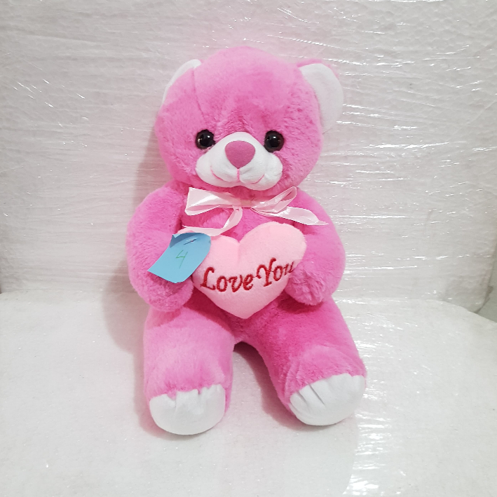 Boneka Beruang Pink - Teddy Bear Pink Kecil dan Ukuran Sedang
