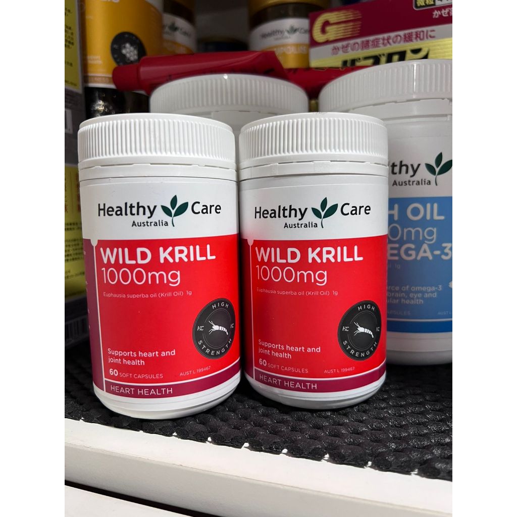 Healthy Care Wild Krill Oil 1000mg Isi 60 Kapsul Vitamin Original Australia