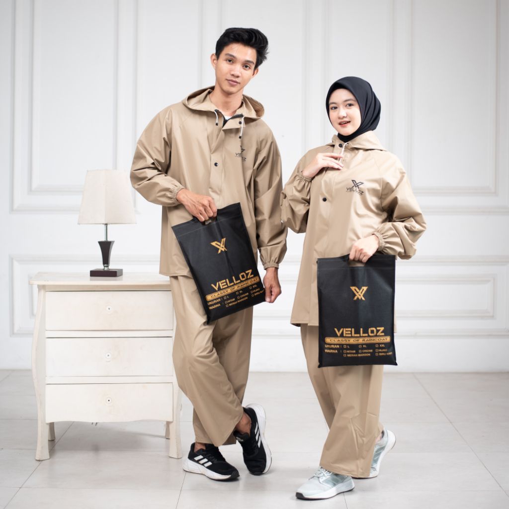 JAS HUJAN  RAINCOAT MANTEL Dewasa Pria Wanita by VELLOZ Anti Rembes