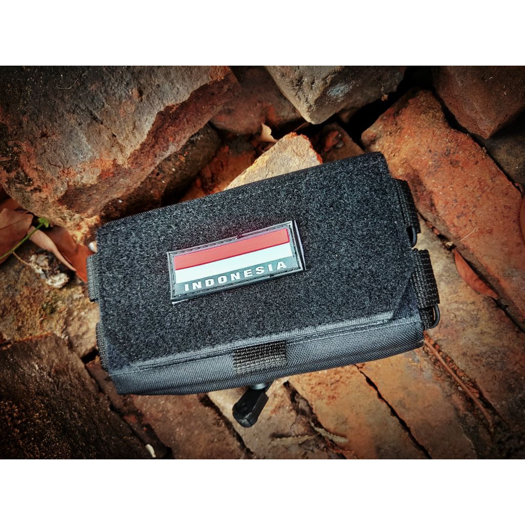 Tas sarung HP taktis hitam untuk handphone tas kopel pouch HP tactical