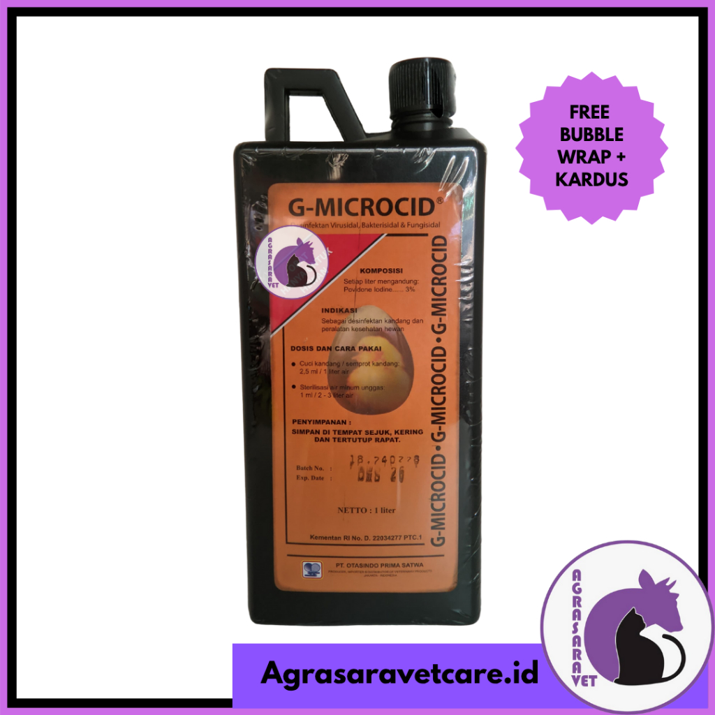 G-MICROCID/ Microcid POVIDONE IODINE (DESINFEKTAN BAKTERI, VIRUS & JAMUR)