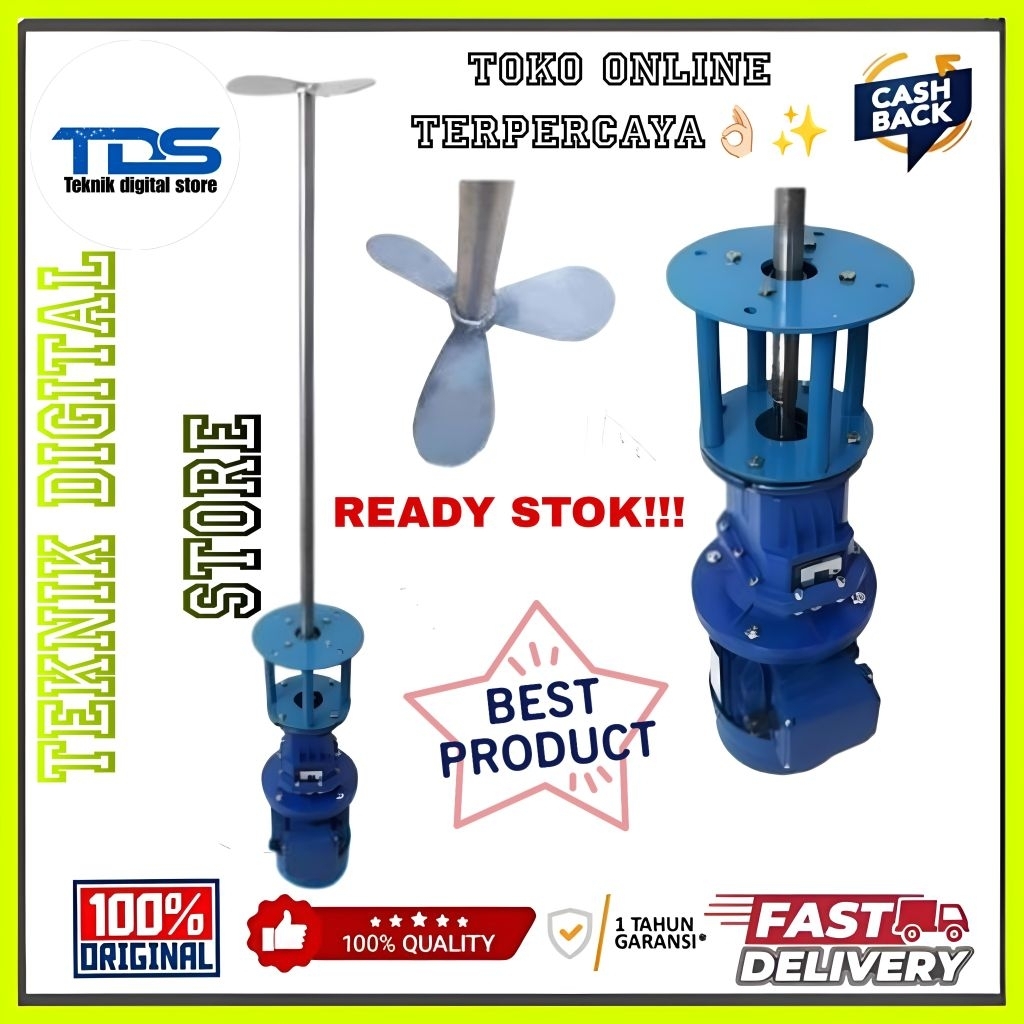 AGITATOR MIXER 4kw 5.5hp 4pole 3phase with gear box 250rpm