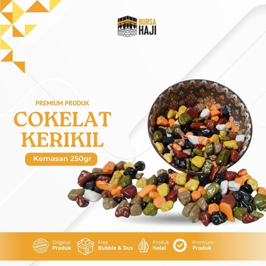 

Cokelat Kerikil 250gr Khas Turki Kualitas Premium Oleh-oleh Haji Umrah - COKELAT KERIKIL 250GR