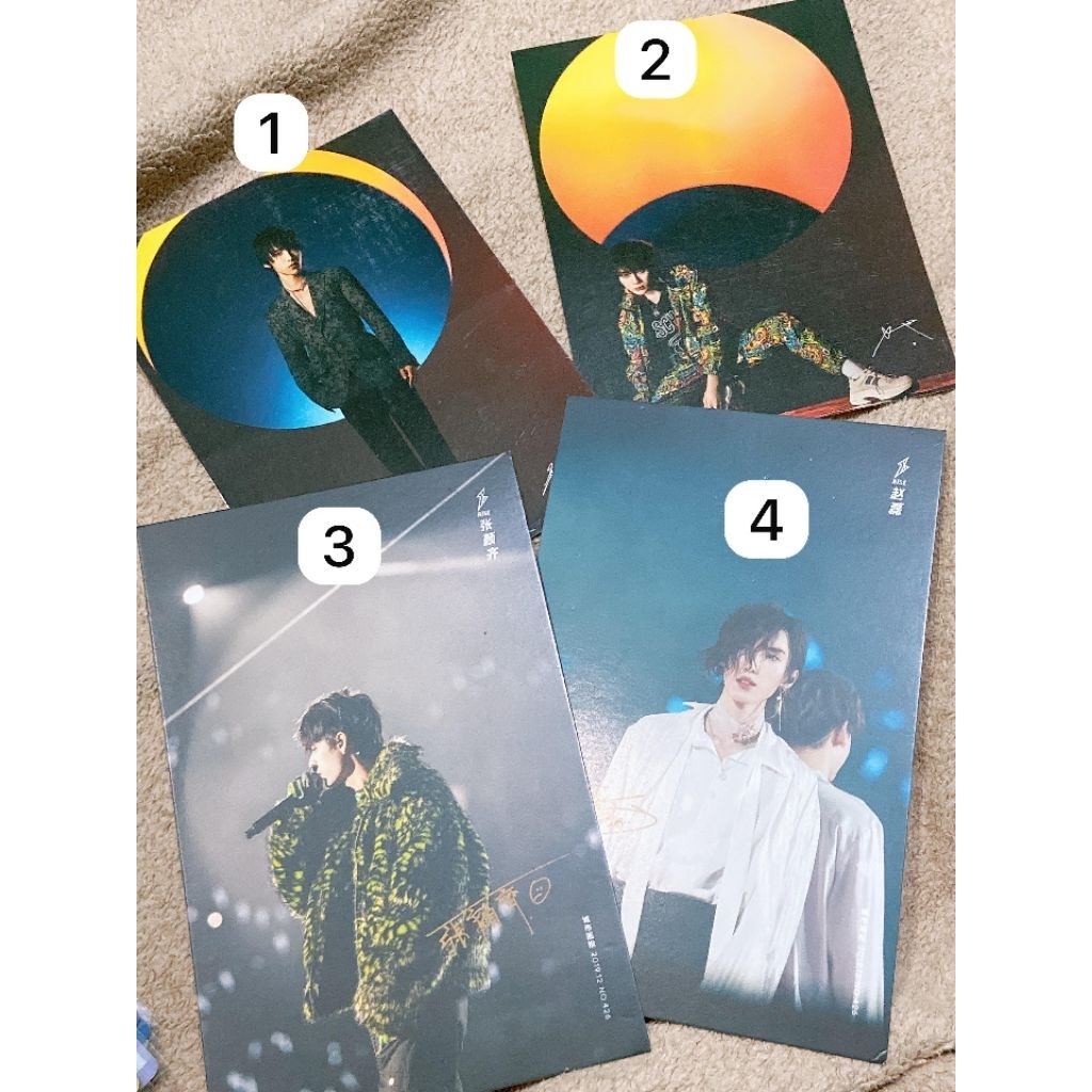 R1SE ALBUM POSTCARD ZHAO LEI, LIU YE, ZHANG YANQI