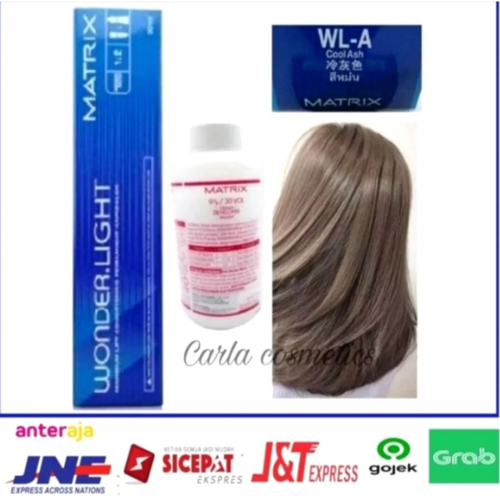 cat rambut matrix wonderlight WL-A cool ash + oxidant matrix