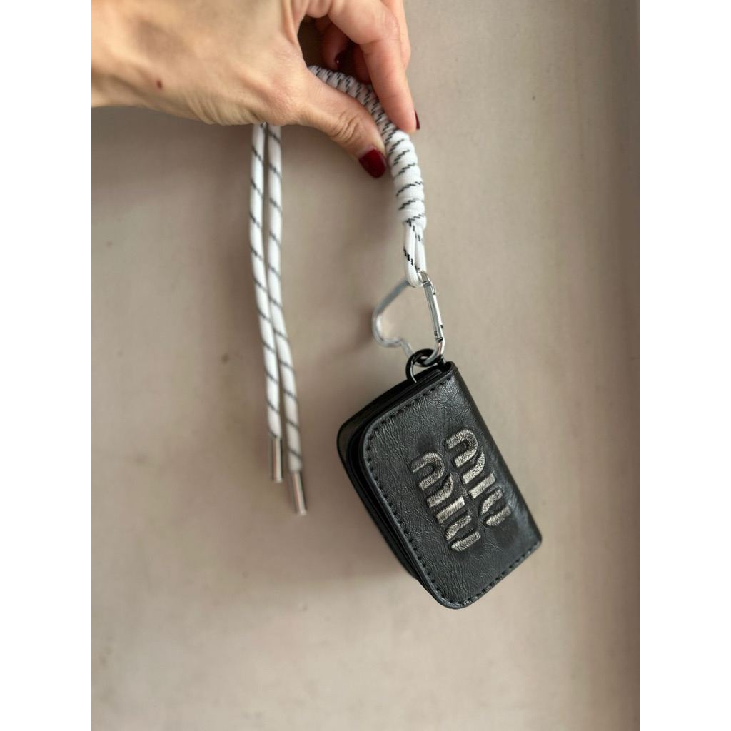 DOMPET MINI MIU LOOKALIKE KULIT PREMIUM / BISA SLEMPANG N GANTUNG TAS / CARD HOLDER WANITA STYLISH