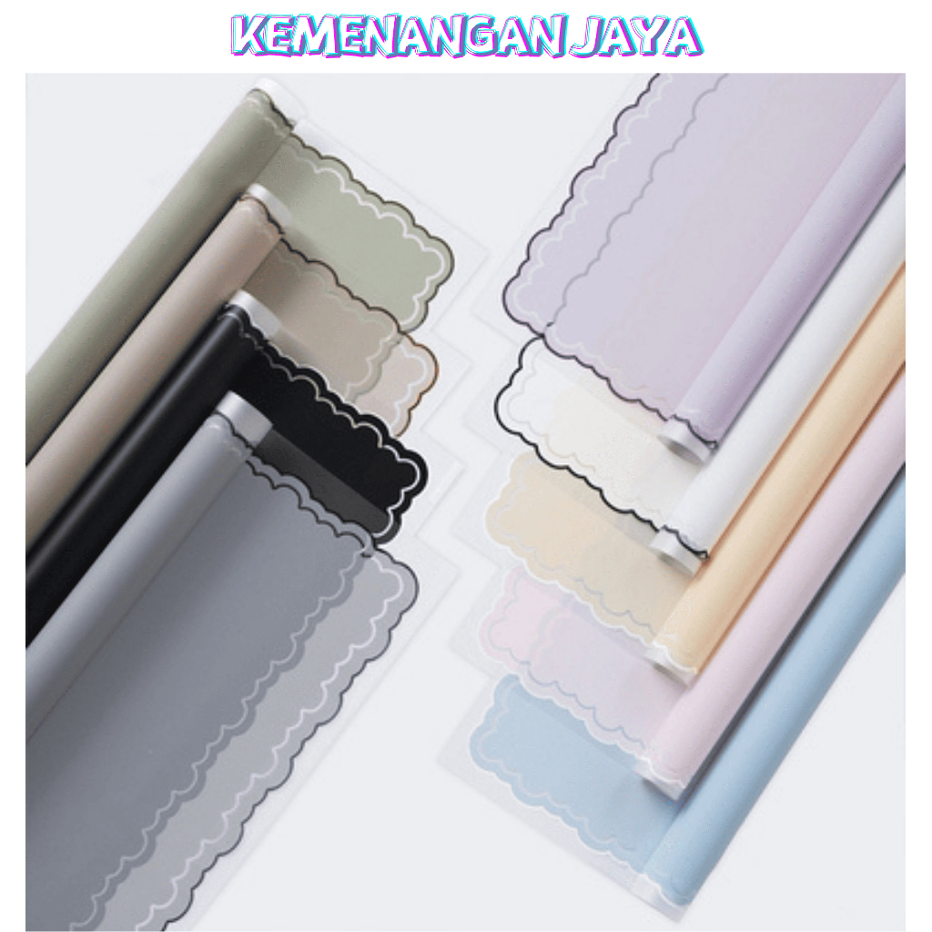 

Isi 20 LEMBAR Kertas Buket Bunga Varian List Cloud Awan Frame Transparan Flower Wrapping Paper Cellophane Florist KB017