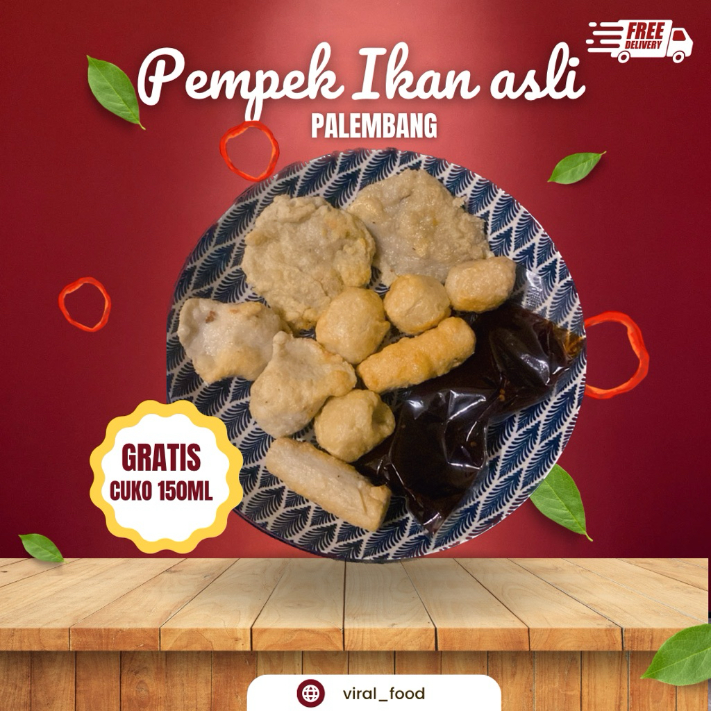 

TERMURAH - PEMPEK PALEMBANG ASLI PAKET ISI 10 - PEMPEK IKAN - Pempek Ikan Asli dari Palembang