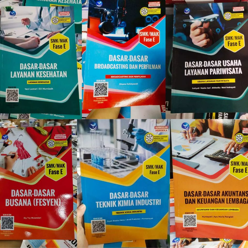 Buku Kelas 10 SMK Fase E | Broadcasting dan Perfileman,Usaha Layanan Pariwisata,Busana ( Fesyen ),Ak