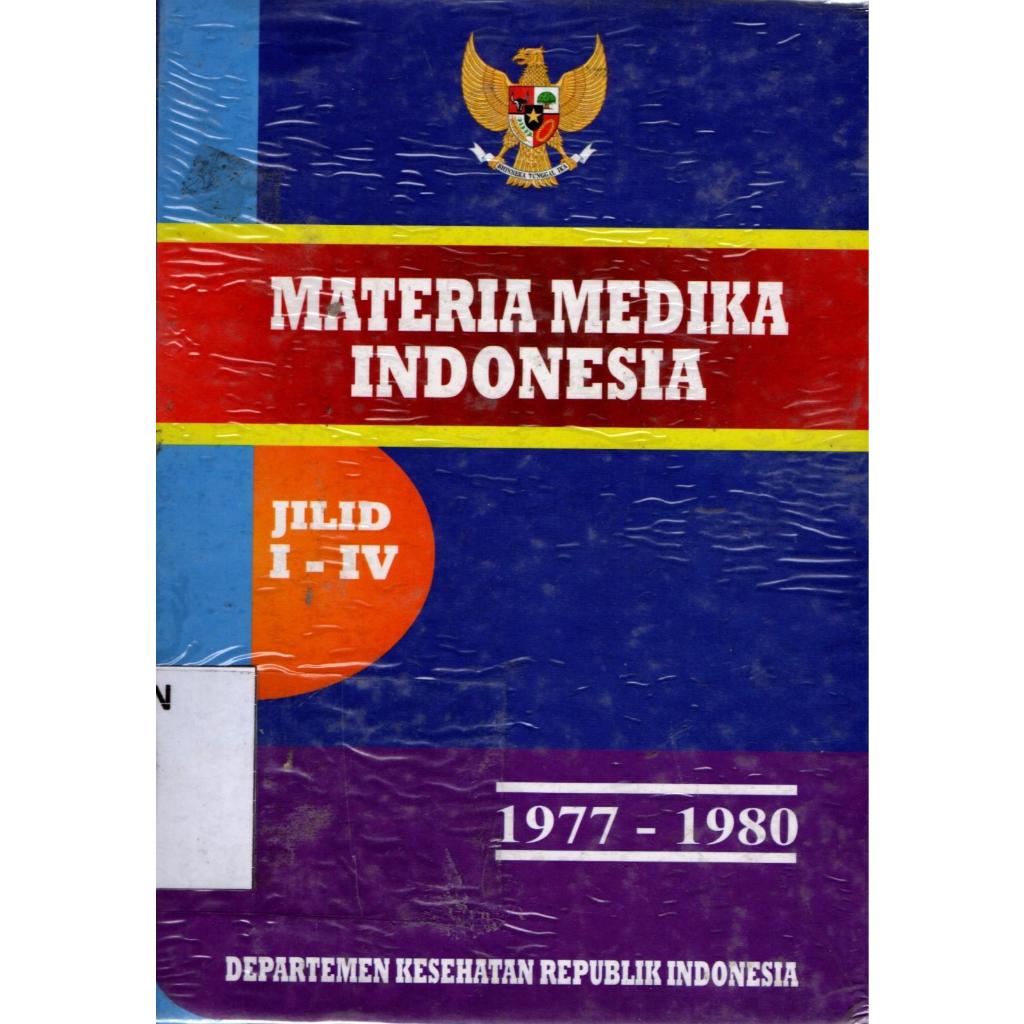 MMI - MATERIA MEDIKA INDONESIA JILID 1