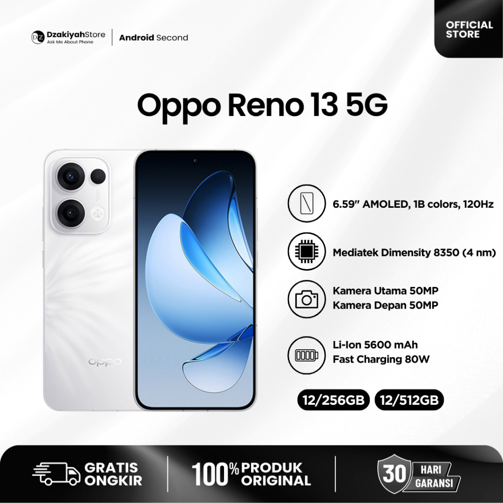 OPPO RENO 13 5G SECOND FULLSET LIKE NEW