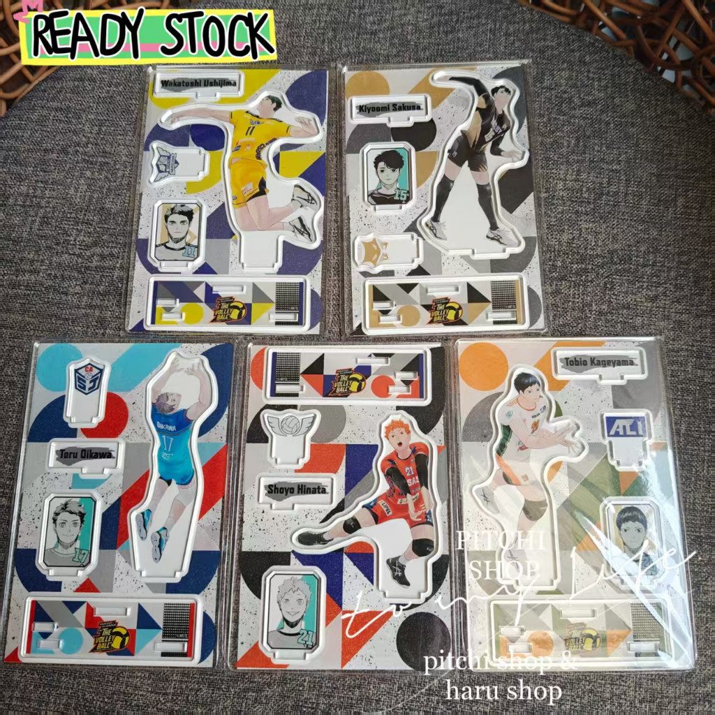 [READY STOCK] Haikyuu HQ x VL ver. Acrylic Stand Diorama Figure Furudate Jump Hinata Kageyama