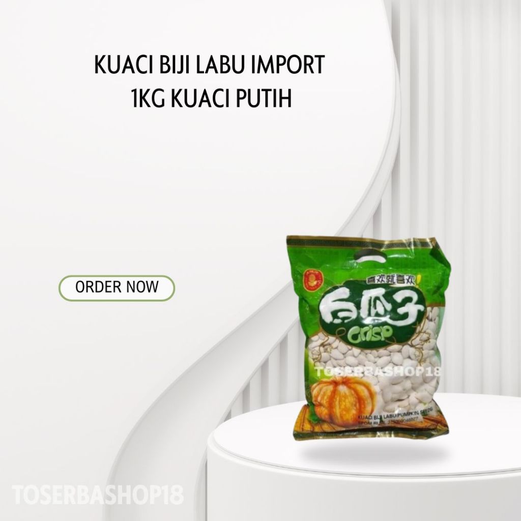 

Kuaci Biji Labu Import 1kg / Kwaci Biji labu / Kuaci Putih