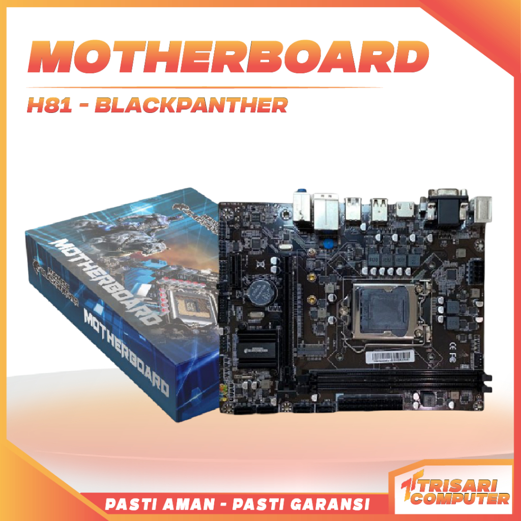 Motherboard Maxuss BlackPanther H81 LGA1150 Haswell DDR3 New Mobo H81