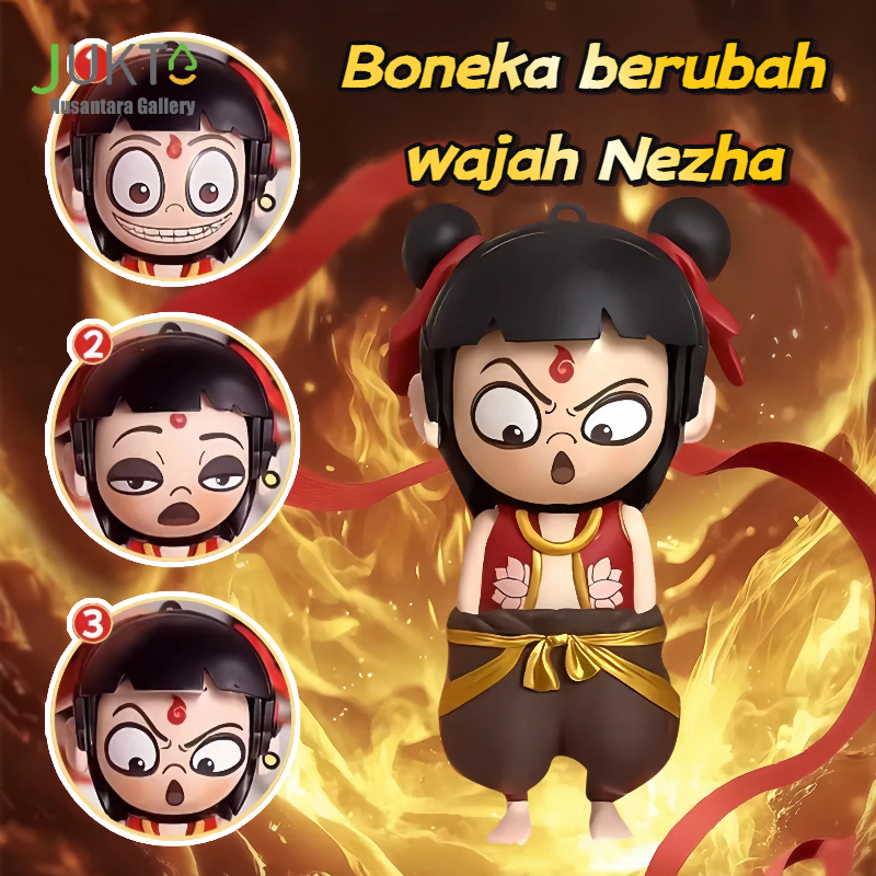 JUKTA [COD]  Boneka Nezha Berubah Wajah | Mainan Action Figure Karakter Film Nezha Ganti Muka