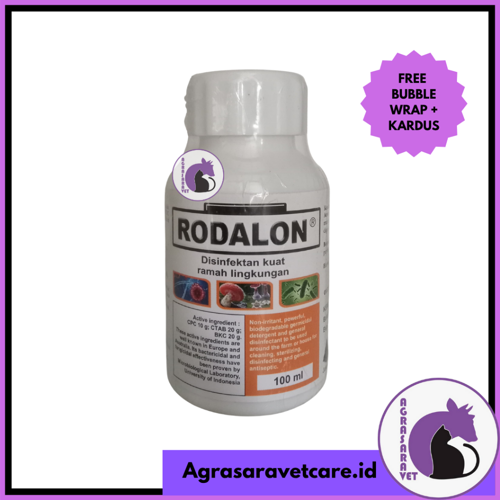 RODALON 100 ML (bkc, etc..DESINFEKTAN, ANTISEPTIK, ANTIVIRUS)