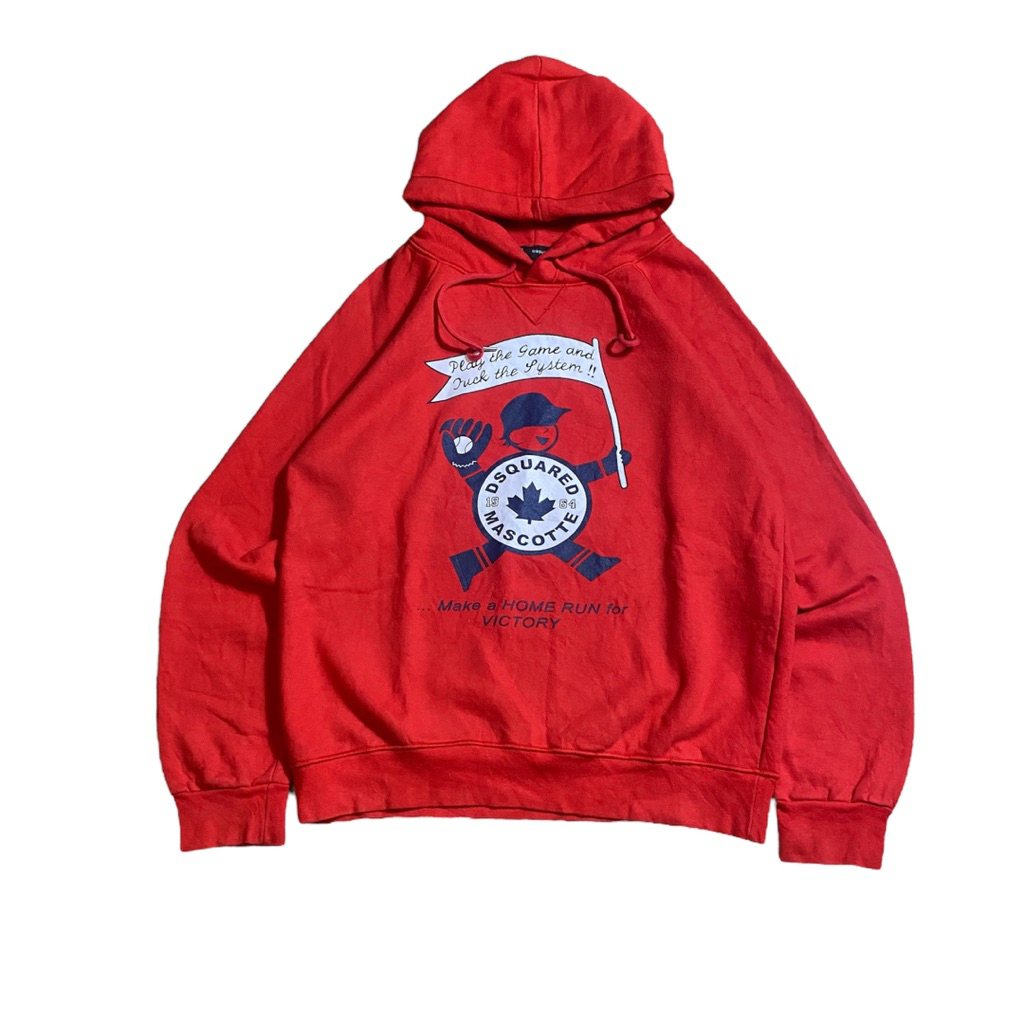 HOODIE DSQUARED RED