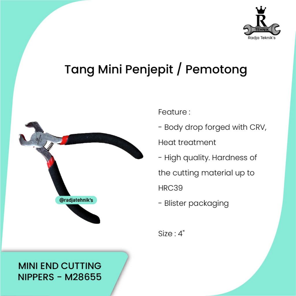 Maxpower Clapping Tools  4" Tang Mini Penjepit Pemotong  Tang Mini Pemotong  Maxpower