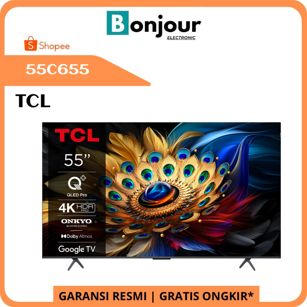 Smart TV TCL 55 Inch Qled Pro TCL 55C655 4K UHD Google TV 55Inch C655