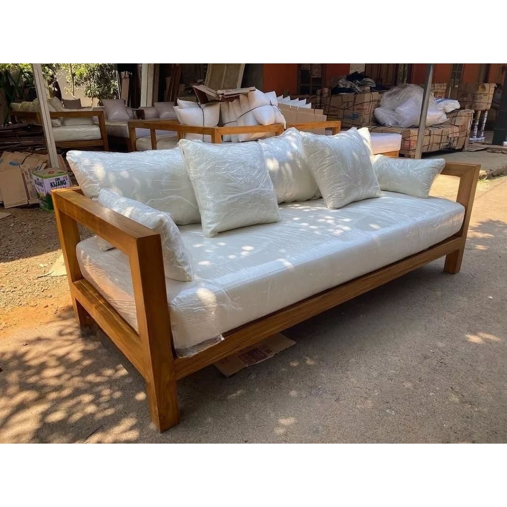 Sofa Minimalis Jati Kursi Tamu Kursi Sofa Tamu Kayu Jati