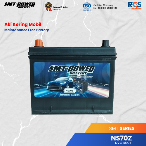 SMT Power Battery Aki Mobil NS70Z 12 Volt 65 Ah Baterai Aki Kering Mobil Maintenance Free Battery