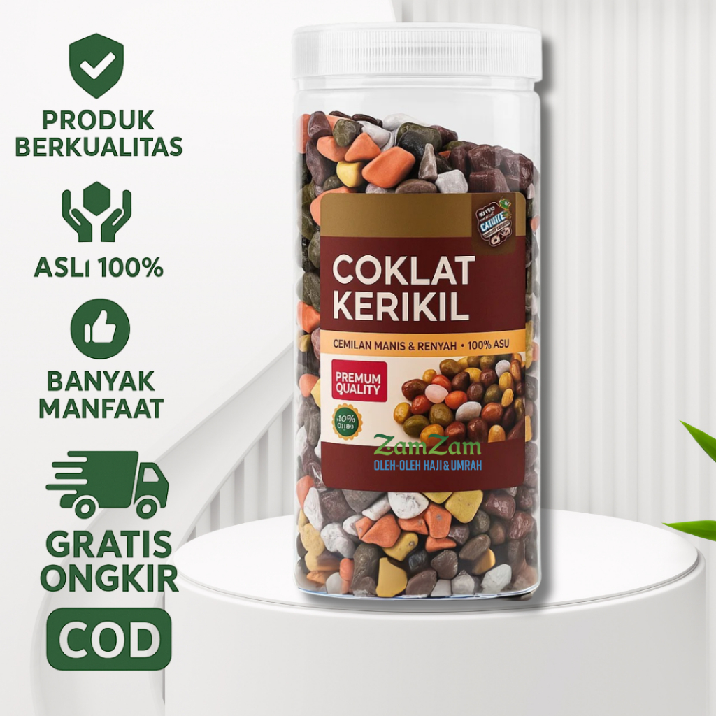 

Coklat Kerikil Premium 1 Kg Oleh Oleh Haji dan Umroh / Krikil Arab Coklat Batu