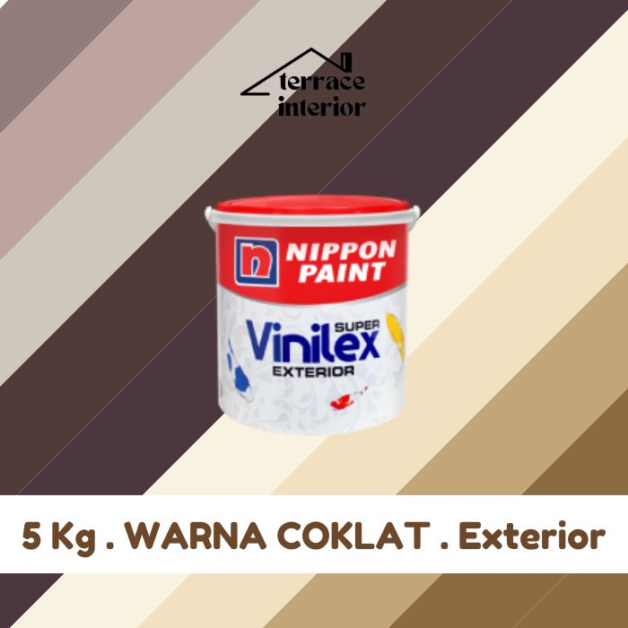 Cat Tembok Vinilex Exterior Coklat 5 Kg