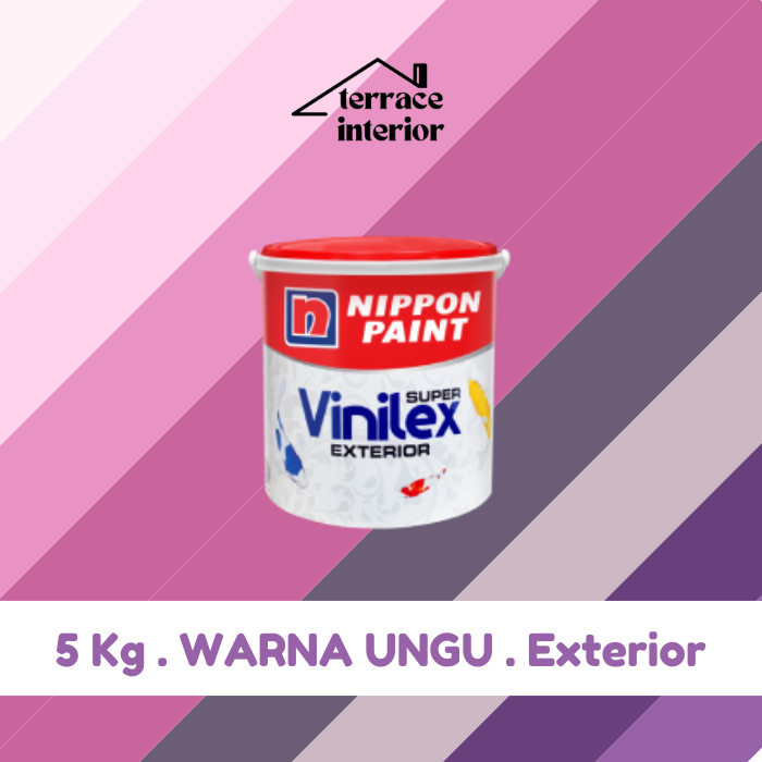 Cat Tembok Nippon Vinilex Exterior Ungu 5 Kg