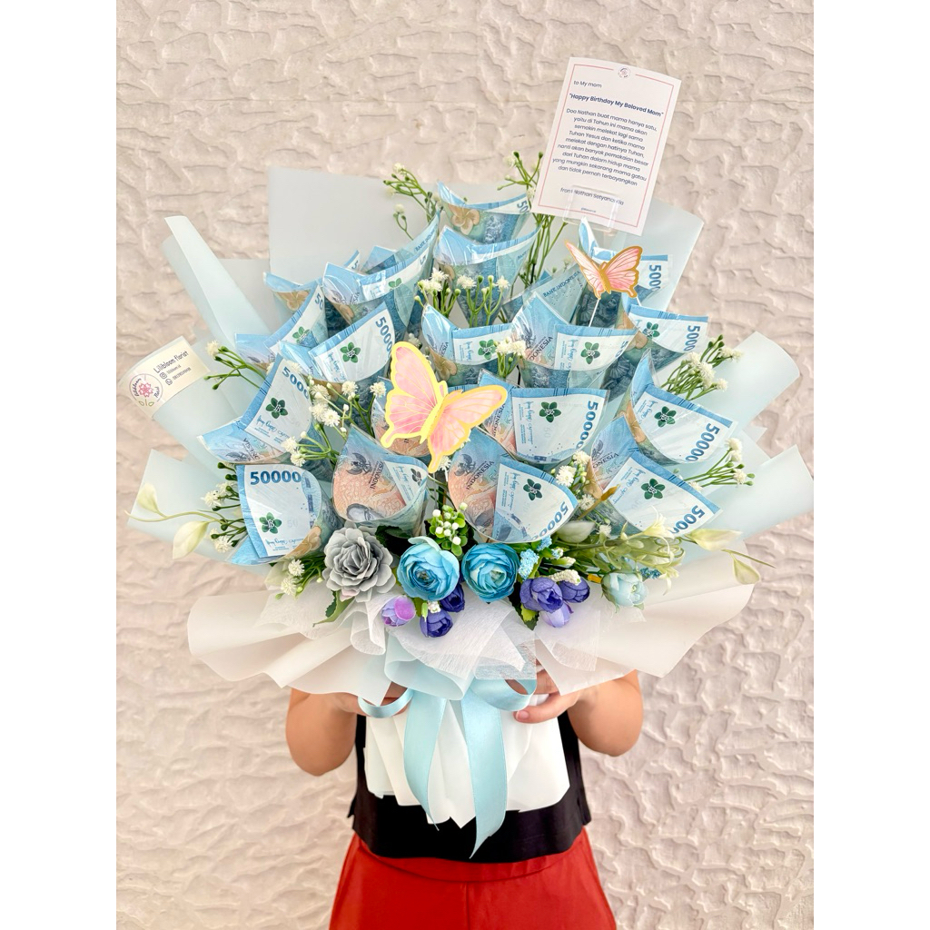 buket uang asli money bucket artifial money bouquet semarang murah