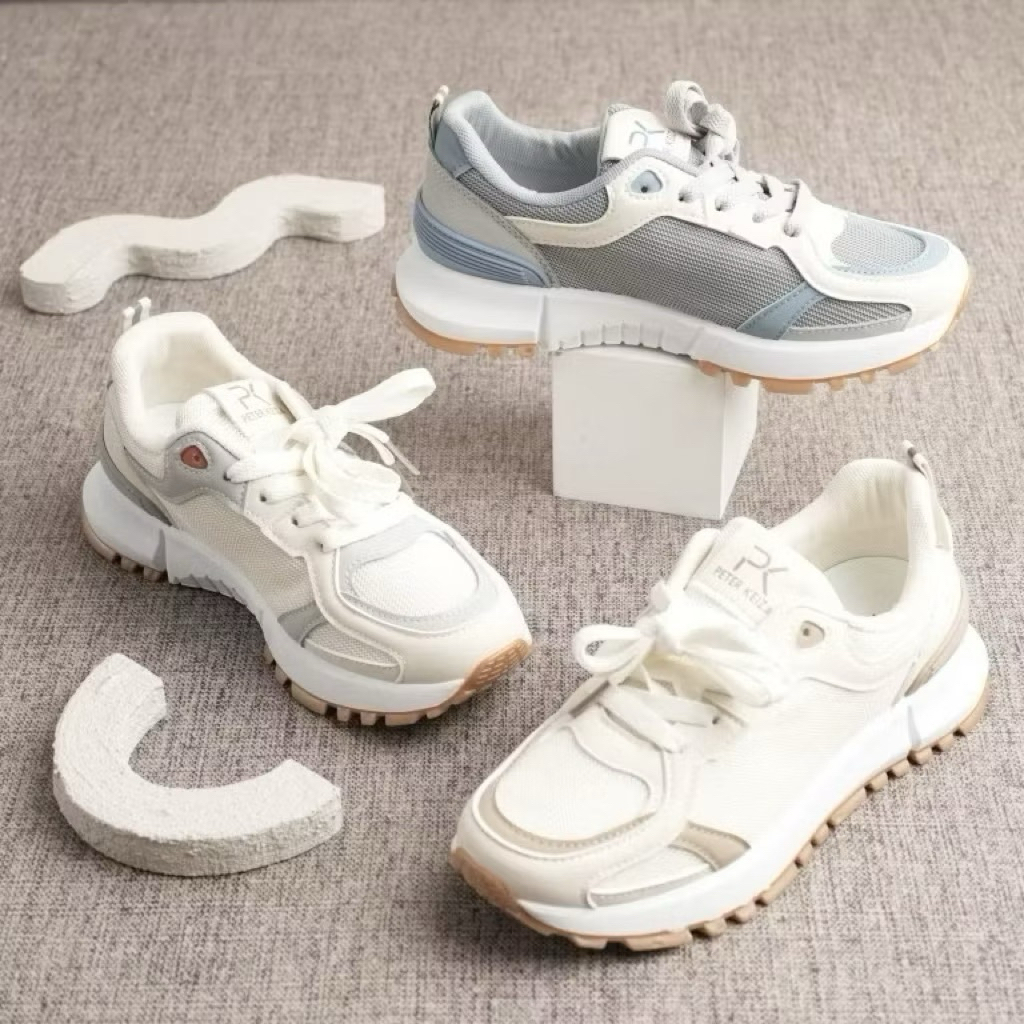Peter Keiza Sepatu Wanita Sneakers Sport Casual Dua Warna MS03-12