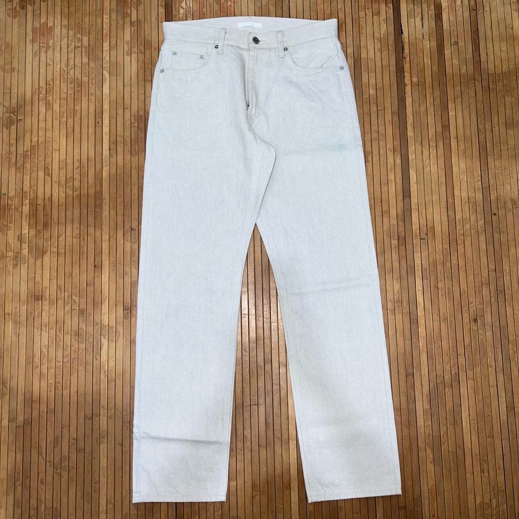 HELMUT LANG x UNIQLO RAW DENIM STRAIGHT FIT JEANS