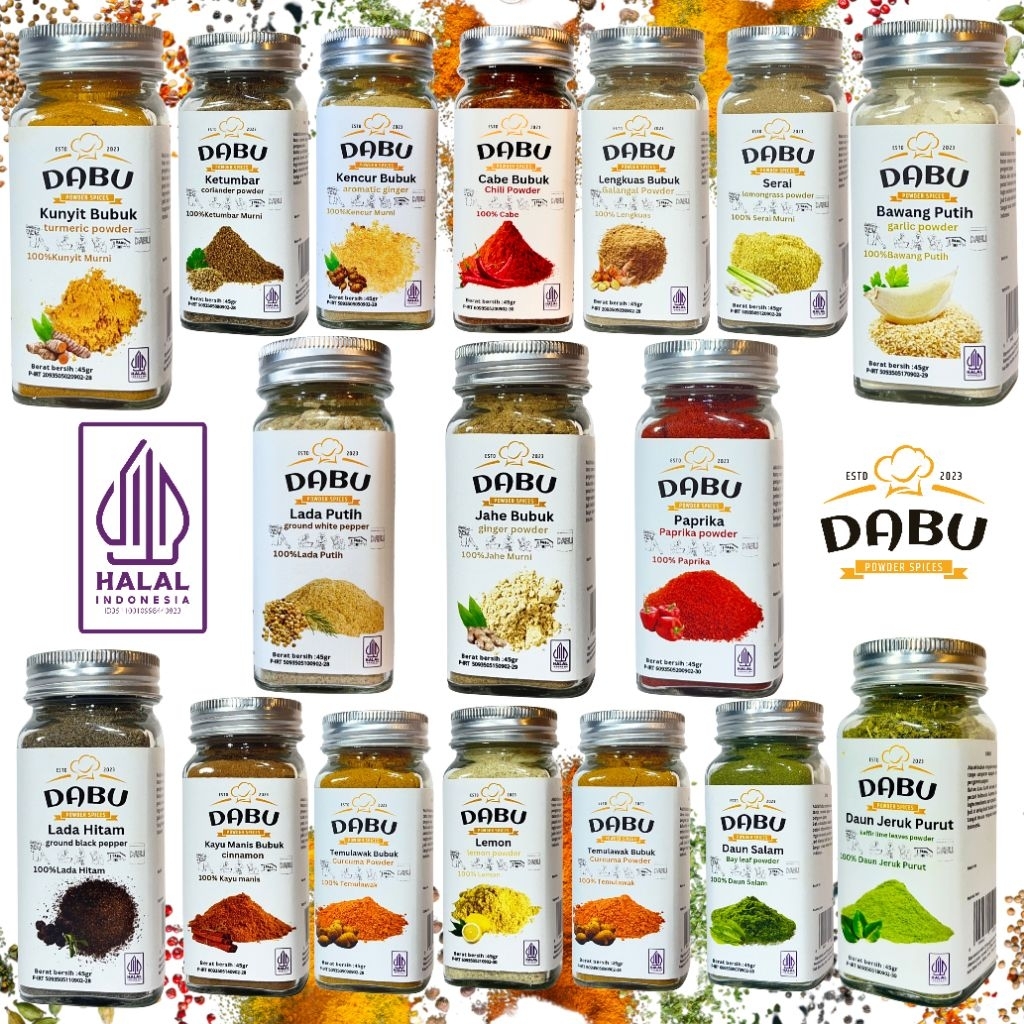 

DABU-ALL Spices Powder Bumbu Masak Dapur Rempah Lengkap 100% Murni