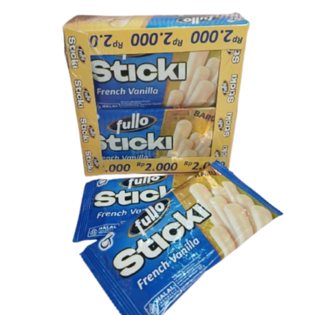 

Fullo Sticki (25Gram_ 1 Pak Isi 12 Pcs) Rasa Vanilla