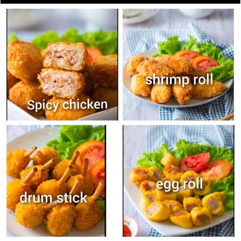 

Bento Frozen Eggroll/Shrimproll/Spicy Chicken/Drum Stik 1 pack